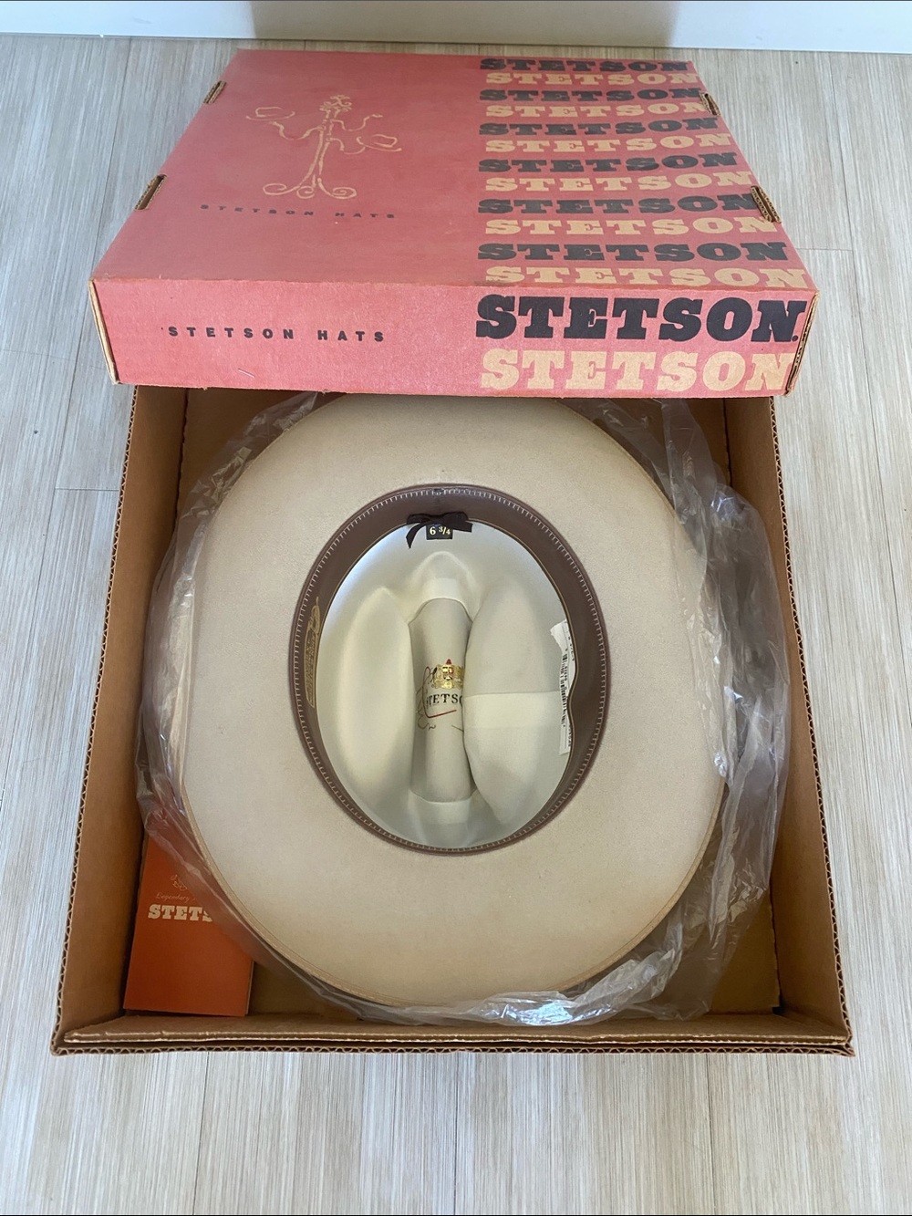 NWT Vintage Stetson ‘Open Road’ Hat - made in USA - Picture 6 of 7